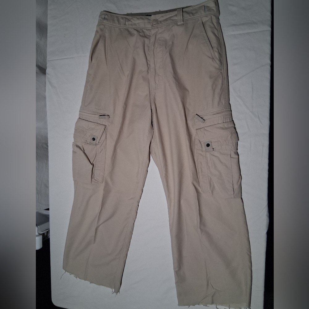 Men's Beige Cargo Pants